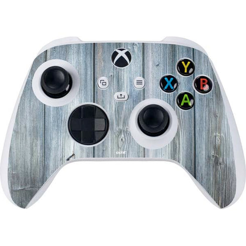 Weathered Blue Wood Xbox Series S Controller Skin