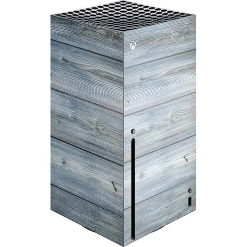 Weathered Blue Wood Xbox Series X Console Skin