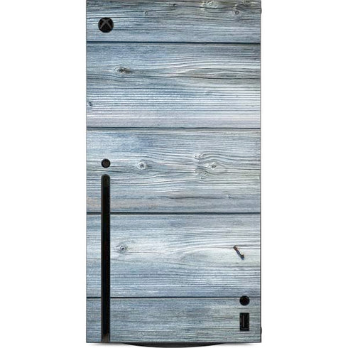 Weathered Blue Wood Xbox Series X Console Skin
