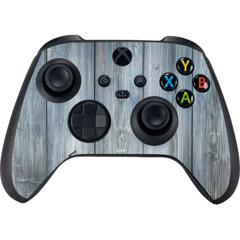 Weathered Blue Wood Xbox Series X Controller Skin