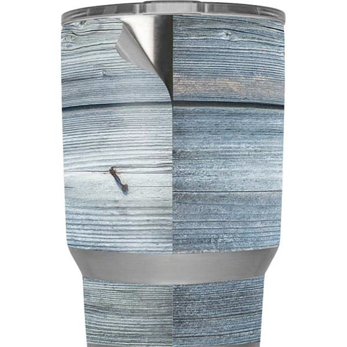 Weathered Blue Wood Yeti 20oz Tumbler Skin