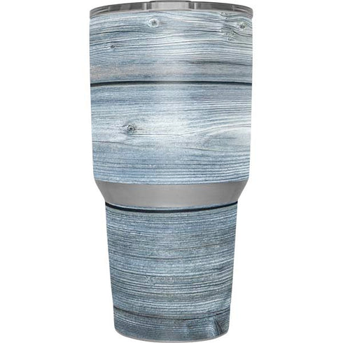 Weathered Blue Wood Yeti 30oz Rambler Tumbler Skin