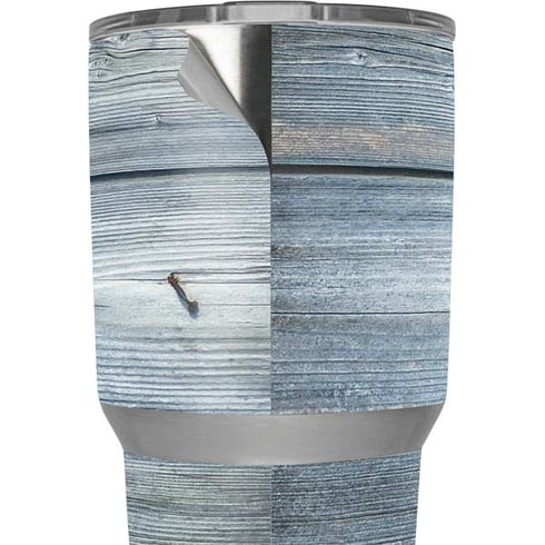 Weathered Blue Wood Yeti 30oz Rambler Tumbler Skin