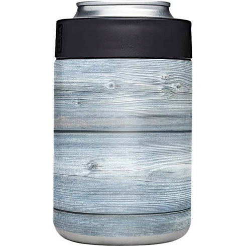Weathered Blue Wood Yeti Colster Can Insulator Skin