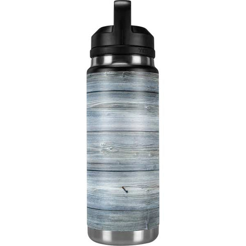 Weathered Blue Wood YETI Rambler 26oz Bottle Skin