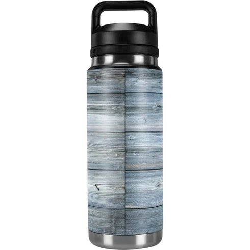 Weathered Blue Wood YETI Rambler 26oz Bottle Skin