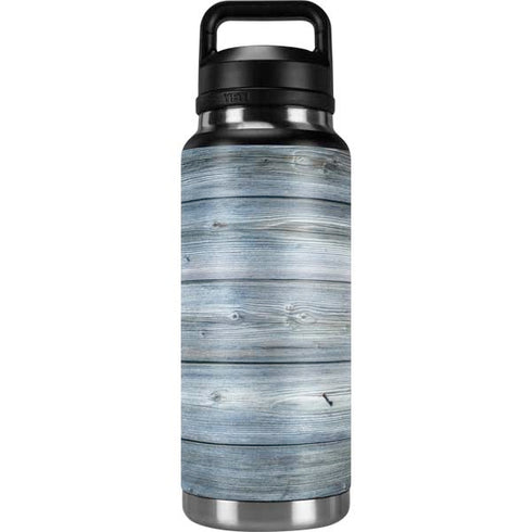Weathered Blue Wood YETI Rambler 36oz Bottle Skin