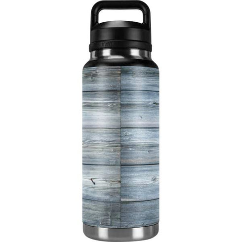 Weathered Blue Wood YETI Rambler 36oz Bottle Skin