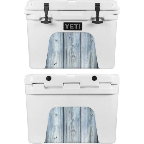 Weathered Blue Wood YETI Tundra 35 Hard Cooler Skin