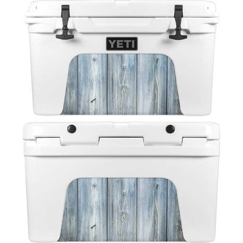 Weathered Blue Wood YETI Tundra 45 Hard Cooler Skin