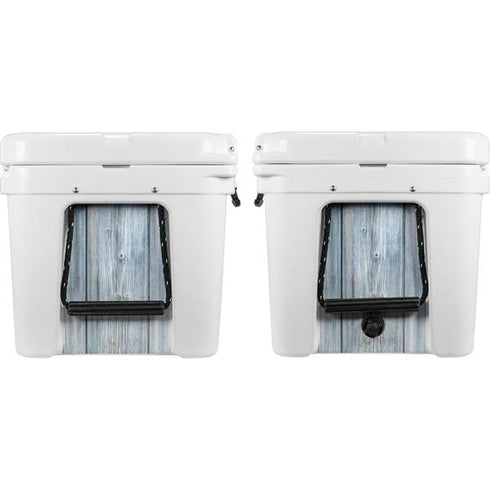 Weathered Blue Wood YETI Tundra 65 Hard Cooler Skin