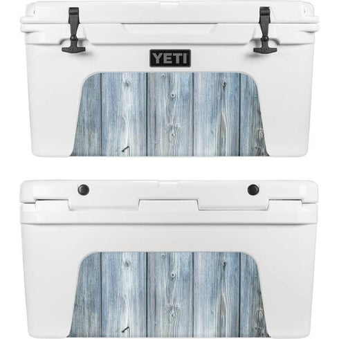 Weathered Blue Wood YETI Tundra 75 Hard Cooler Skin