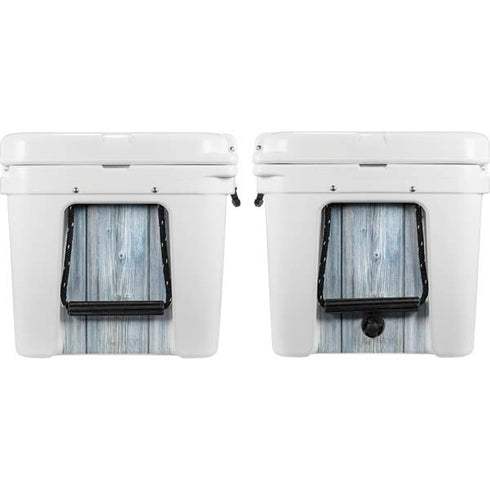 Weathered Blue Wood YETI Tundra 75 Hard Cooler Skin