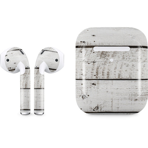 Weathered Wood Apple AirPods 2 Skin