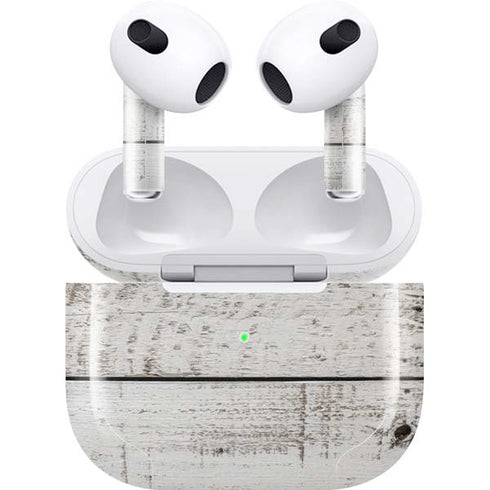 Weathered Wood Apple AirPods (3rd Gen 2021) Skin