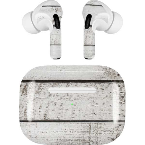 Weathered Wood Apple AirPods Pro Skin