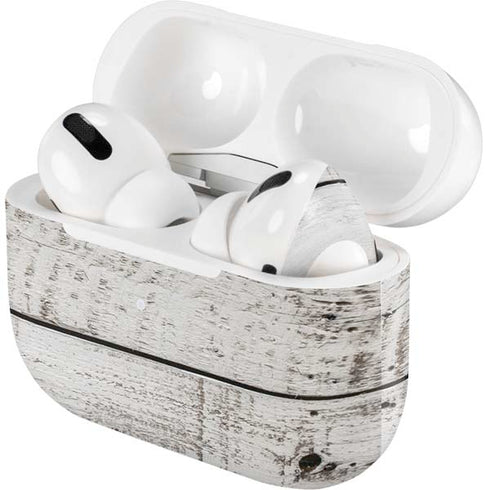 Weathered Wood Apple AirPods Pro Skin