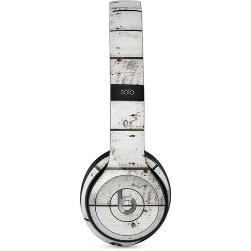 Weathered Wood Beats Solo 2 Wired Skin