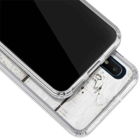 Weathered Wood Galaxy A10e Clear Case