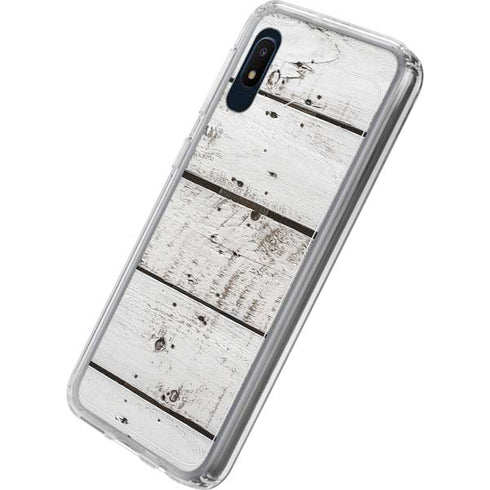 Weathered Wood Galaxy A10e Clear Case