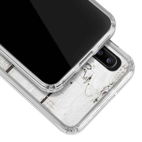 Weathered Wood Galaxy A30 Clear Case