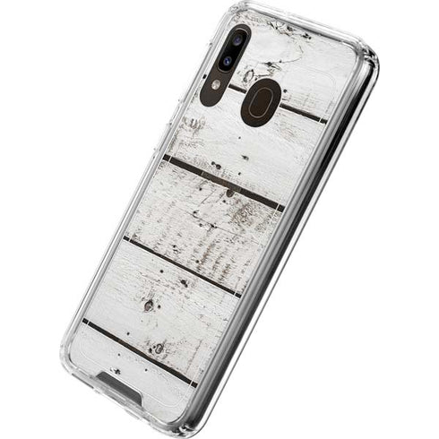 Weathered Wood Galaxy A30 Clear Case