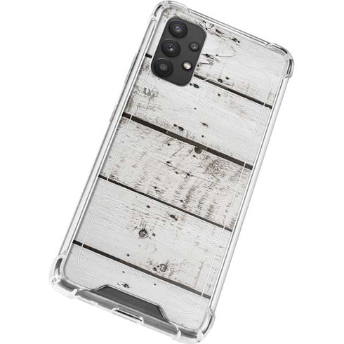 Weathered Wood Galaxy A32 5G Clear Case