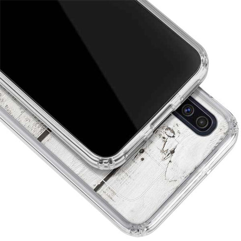 Weathered Wood Galaxy A50 Clear Case