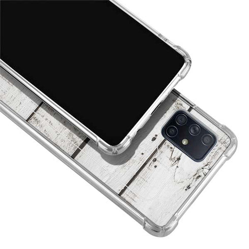 Weathered Wood Galaxy A71 5G Clear Case