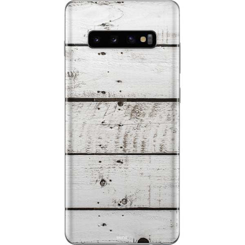 Weathered Wood Galaxy S10 Plus Skin