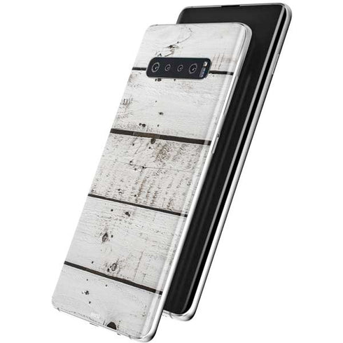 Weathered Wood Galaxy S10 Plus Skin