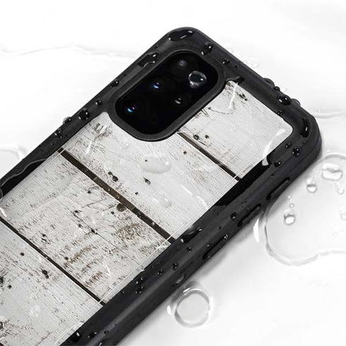 Weathered Wood Galaxy S20 Plus Waterproof Case