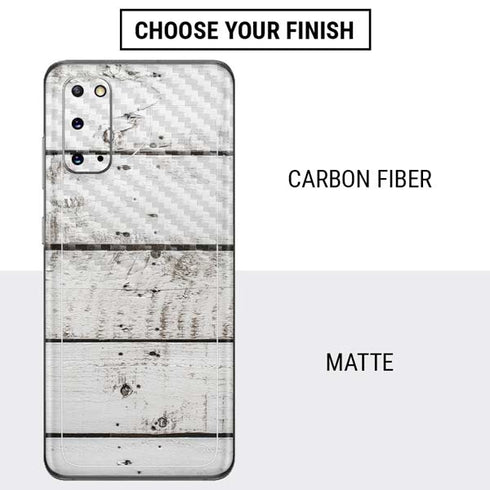 Weathered Wood Galaxy S20 Skin