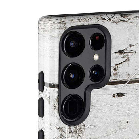 Weathered Wood Galaxy S22 Ultra Pro Case