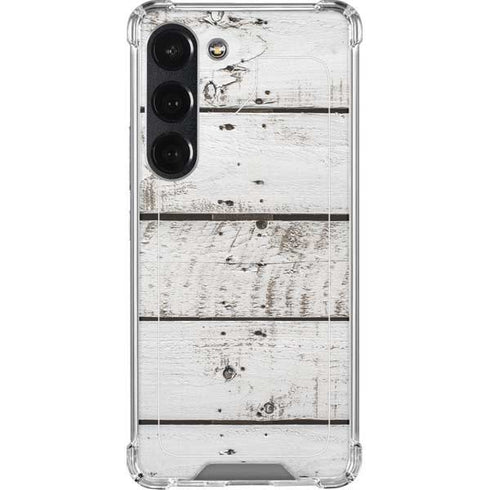 Weathered Wood Galaxy S23 Clear Case