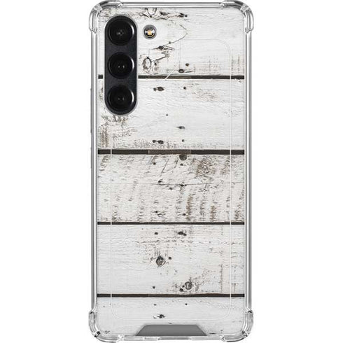 Weathered Wood Galaxy S23 Plus Clear Case