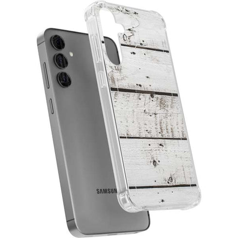 Weathered Wood Galaxy S24 Plus Clear Case