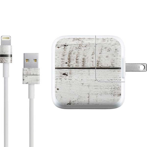 Weathered Wood iPad Charger (10W USB) Skin