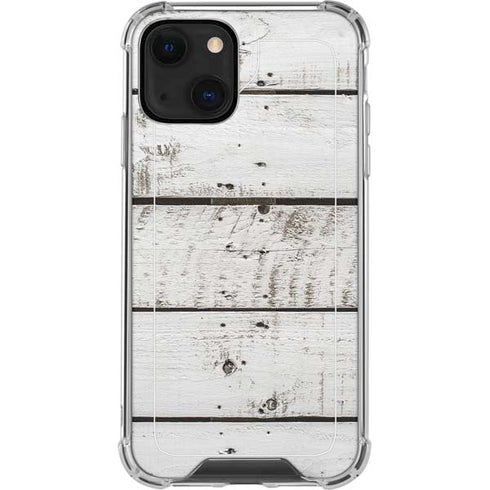 Weathered Wood iPhone 13 Mini Clear Case