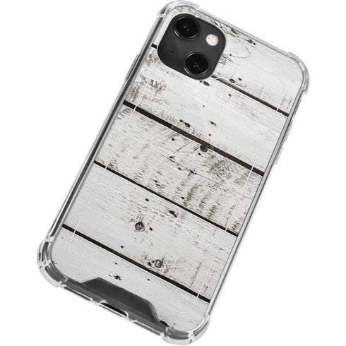 Weathered Wood iPhone 13 Mini Clear Case