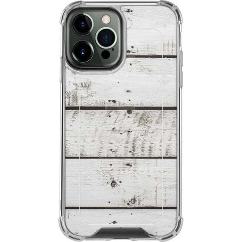 Weathered Wood iPhone 14 Pro Max Clear Case