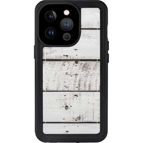 Weathered Wood iPhone 14 Pro Waterproof Case