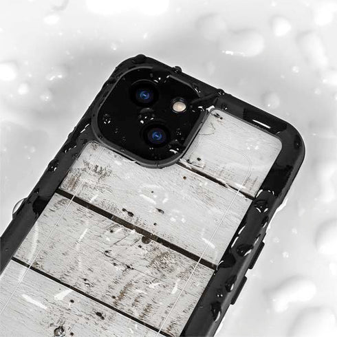 Weathered Wood iPhone 15 Waterproof Case