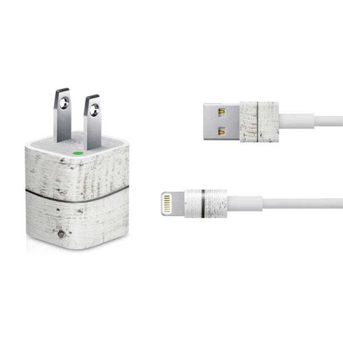 Weathered Wood iPhone Charger (5W USB) Skin