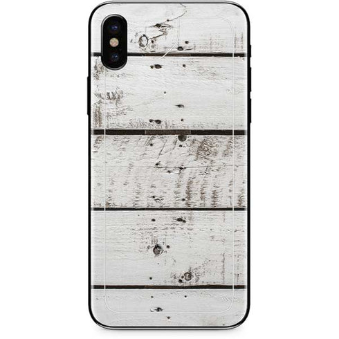 Weathered Wood iPhone X Skin
