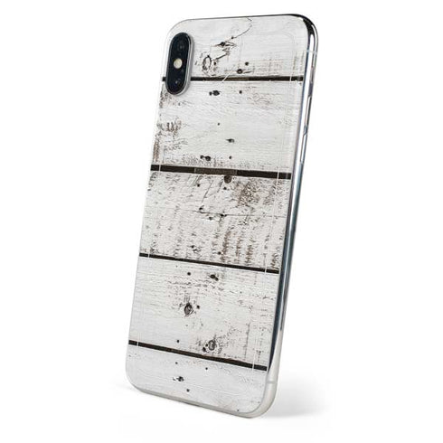 Weathered Wood iPhone X Skin
