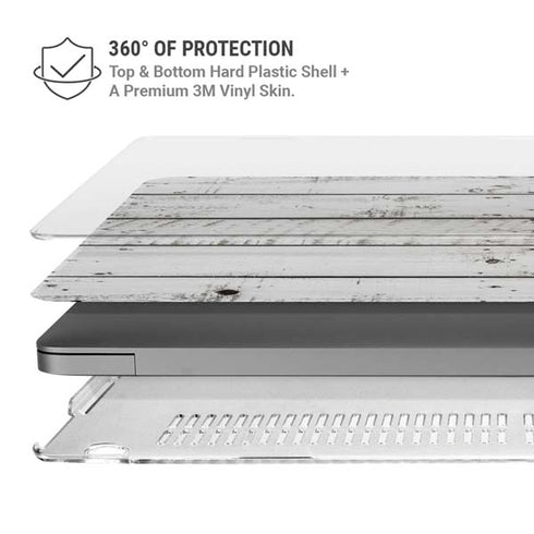 Weathered Wood MacBook Pro 16in (2021-25) Case plus Skin