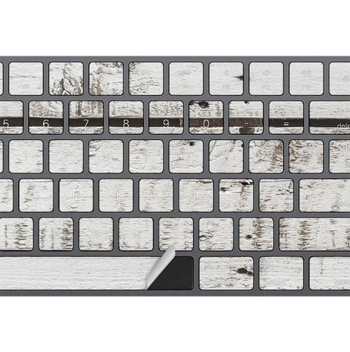 Weathered Wood Magic Keyboard with Numeric Keypad Skin