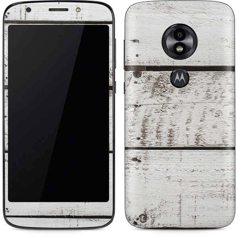 Weathered Wood Moto E5 Play Skin