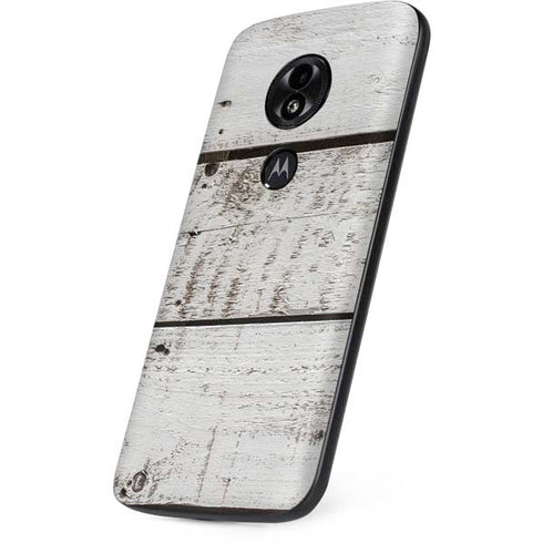 Weathered Wood Moto E5 Play Skin